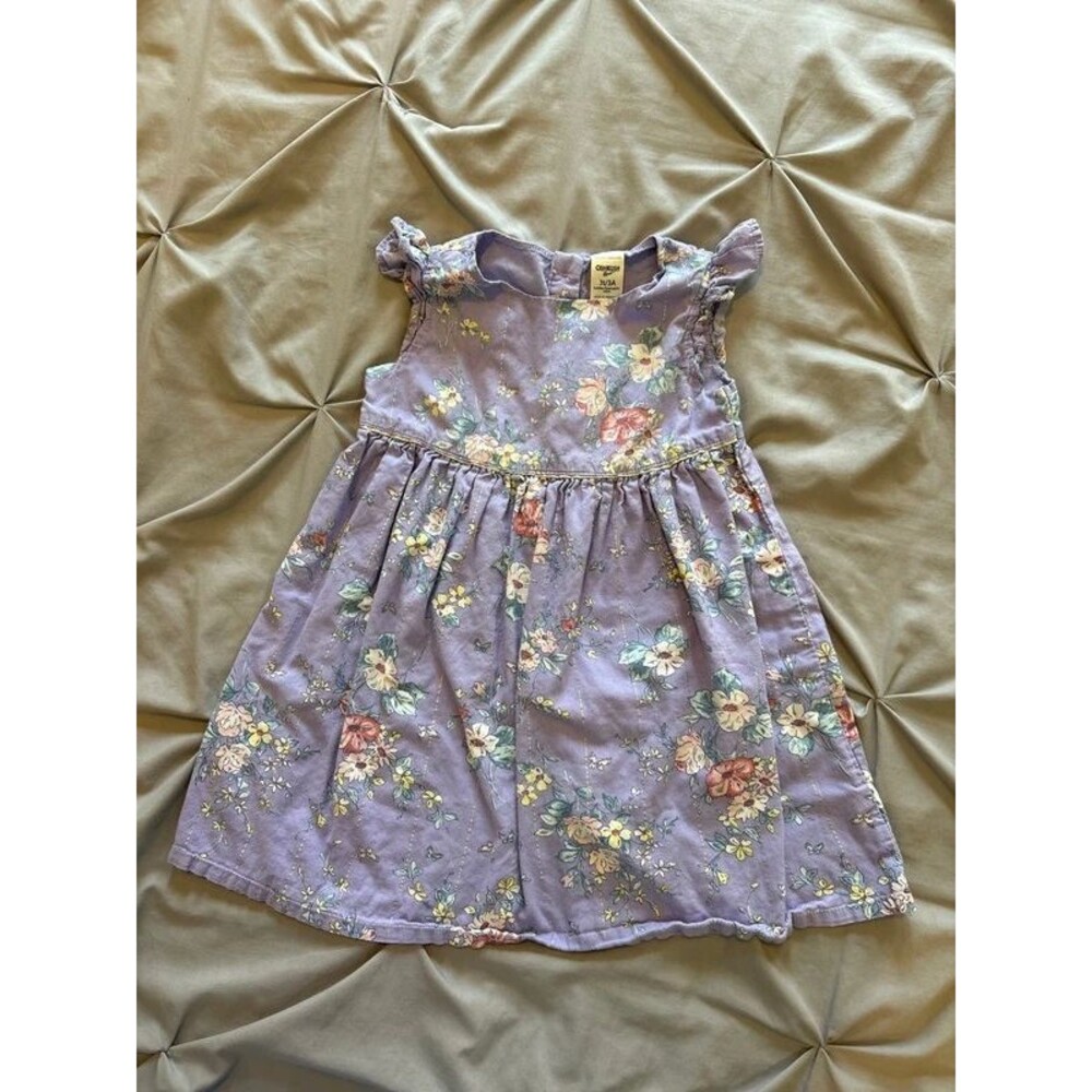 OshKosh B’Gosh 3T Purple Floral Dress